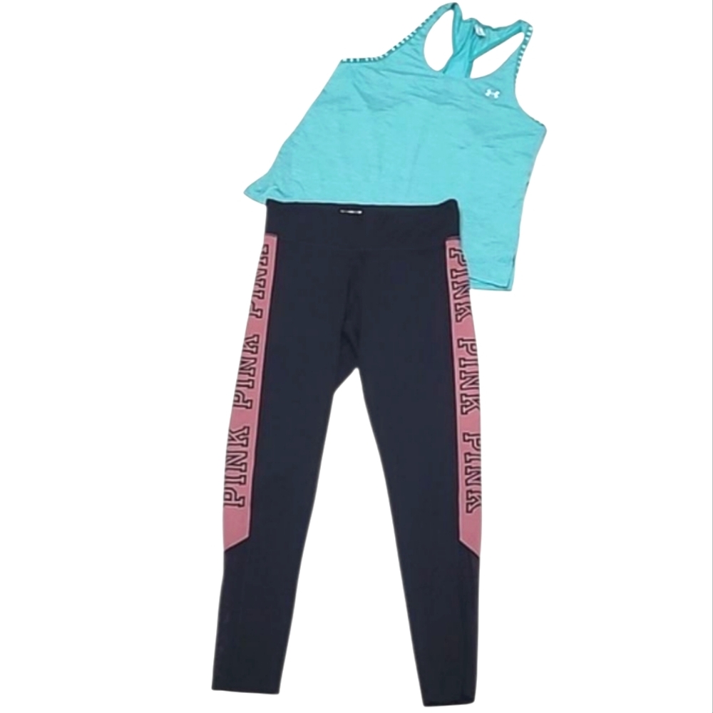 PINK Victoria's Secret Ultimate Crop Ankle Leggings Mid Waist Rise Yoga Pants